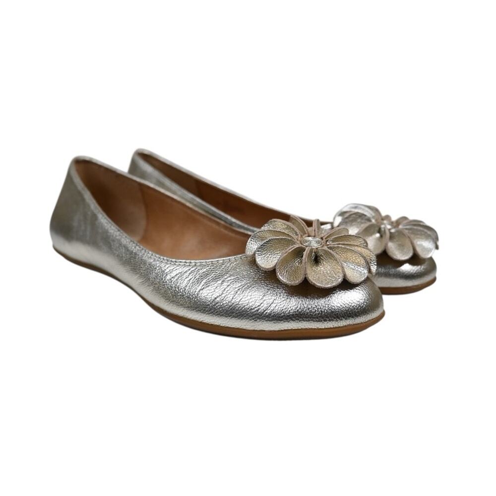 Sofft Womens 6.5 Bermuda Gold Metallic Leather Ballet Flat NWOB